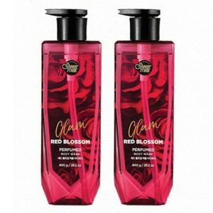 Lot 2x New Korean Shower Mate Glam Red Blossom Body Wash K-Beauty 800gr 28.2oz
